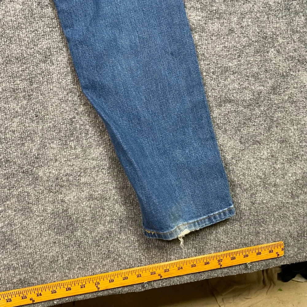 Levis 505 Regular Fit Jeans Mens 36x32 Medium Wash Blue Straight Leg Denim